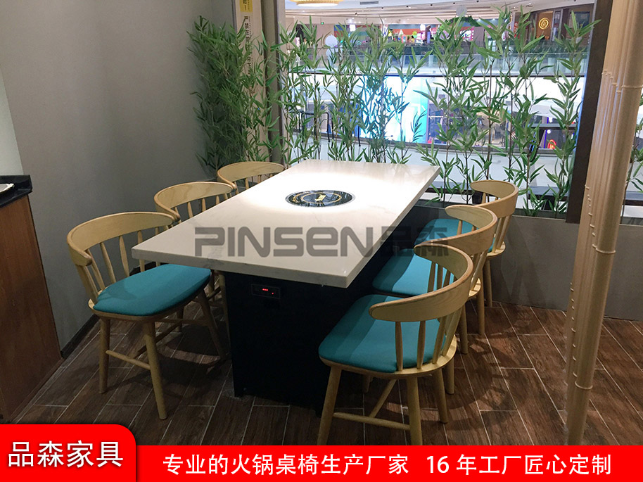 西寧實木火鍋店桌椅沙發價格